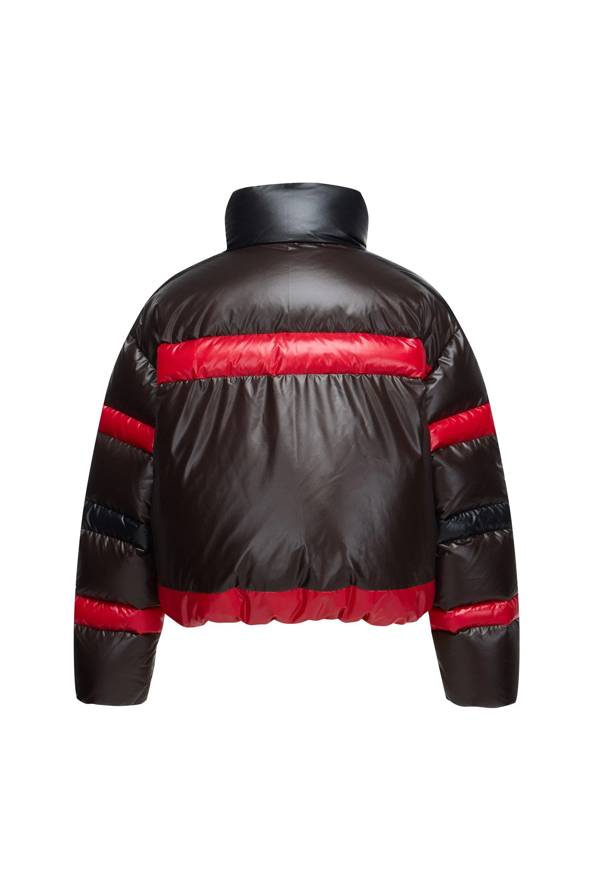 BSD X MSGM cropped funnel neck puffer