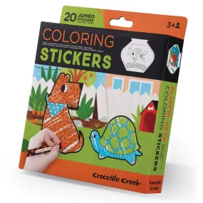 Crocodile Creek Coloring Stickers - Playful Pets
