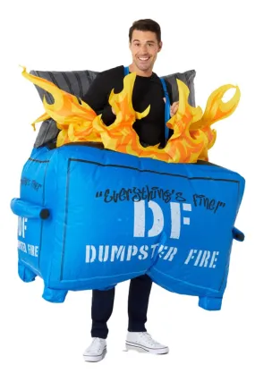 Dumpster Fire Adult Inflatable Costume | One Size