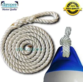 Fender Whips 100% Nylon Rope 3/8' X 6' - Pack of 6 (Fenders NOT included)