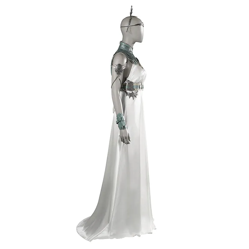 FF7R Aerith Cosplay Costume Final Fantasy 7 Rebirth Gold Saucer Bunny Girl Dress Suit