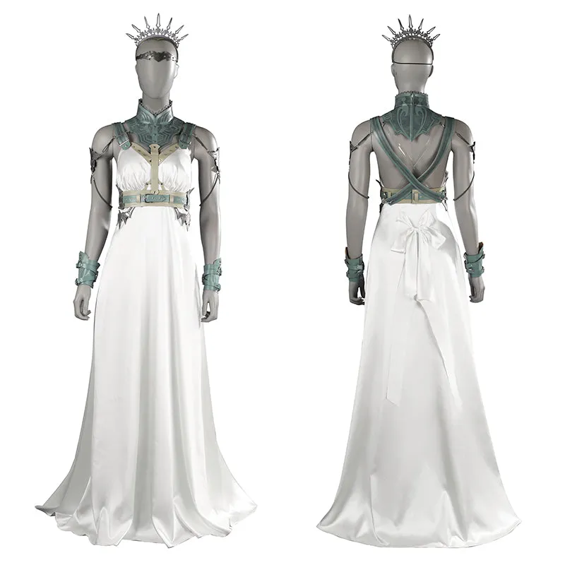 FF7R Aerith Cosplay Costume Final Fantasy 7 Rebirth Gold Saucer Bunny Girl Dress Suit