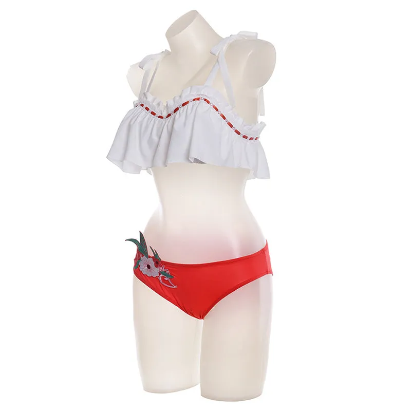 Final Fantasy Costume Final Fantasy 14 Endless Summer Swimsuit Bathing Suit With Glasses