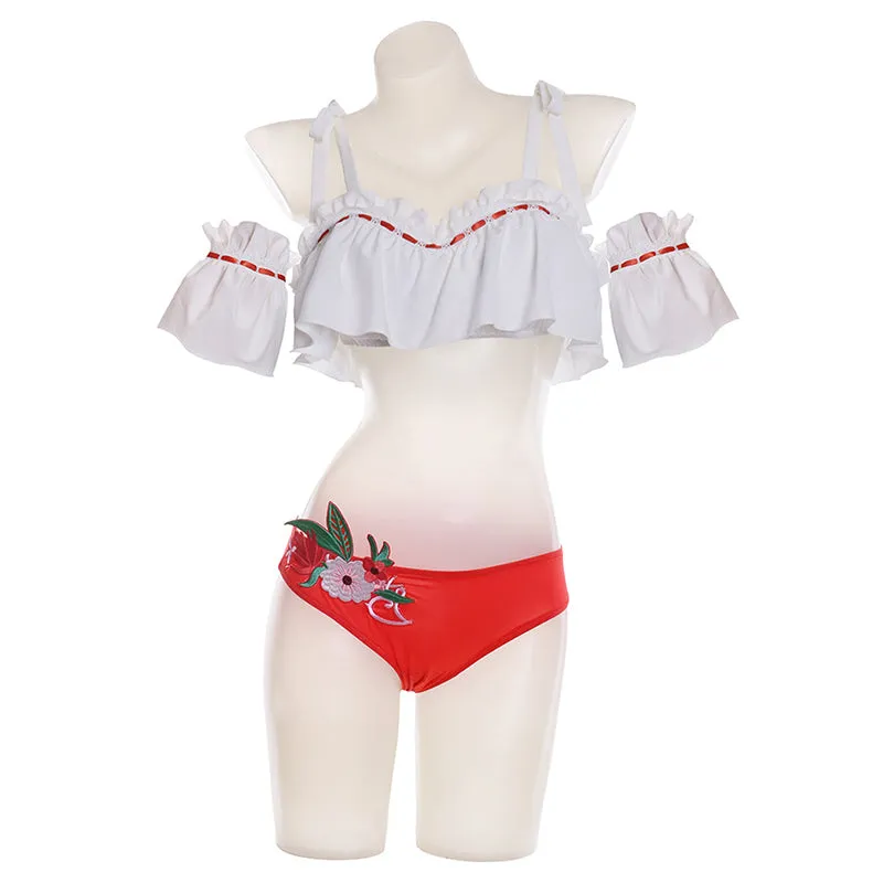 Final Fantasy Costume Final Fantasy 14 Endless Summer Swimsuit Bathing Suit With Glasses