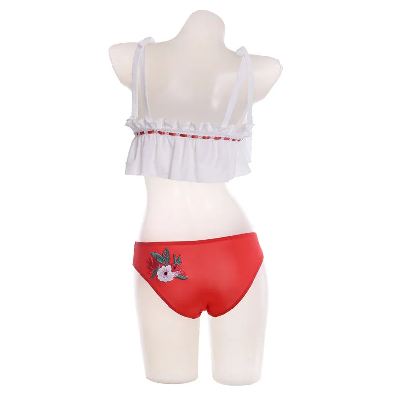 Final Fantasy Costume Final Fantasy 14 Endless Summer Swimsuit Bathing Suit With Glasses