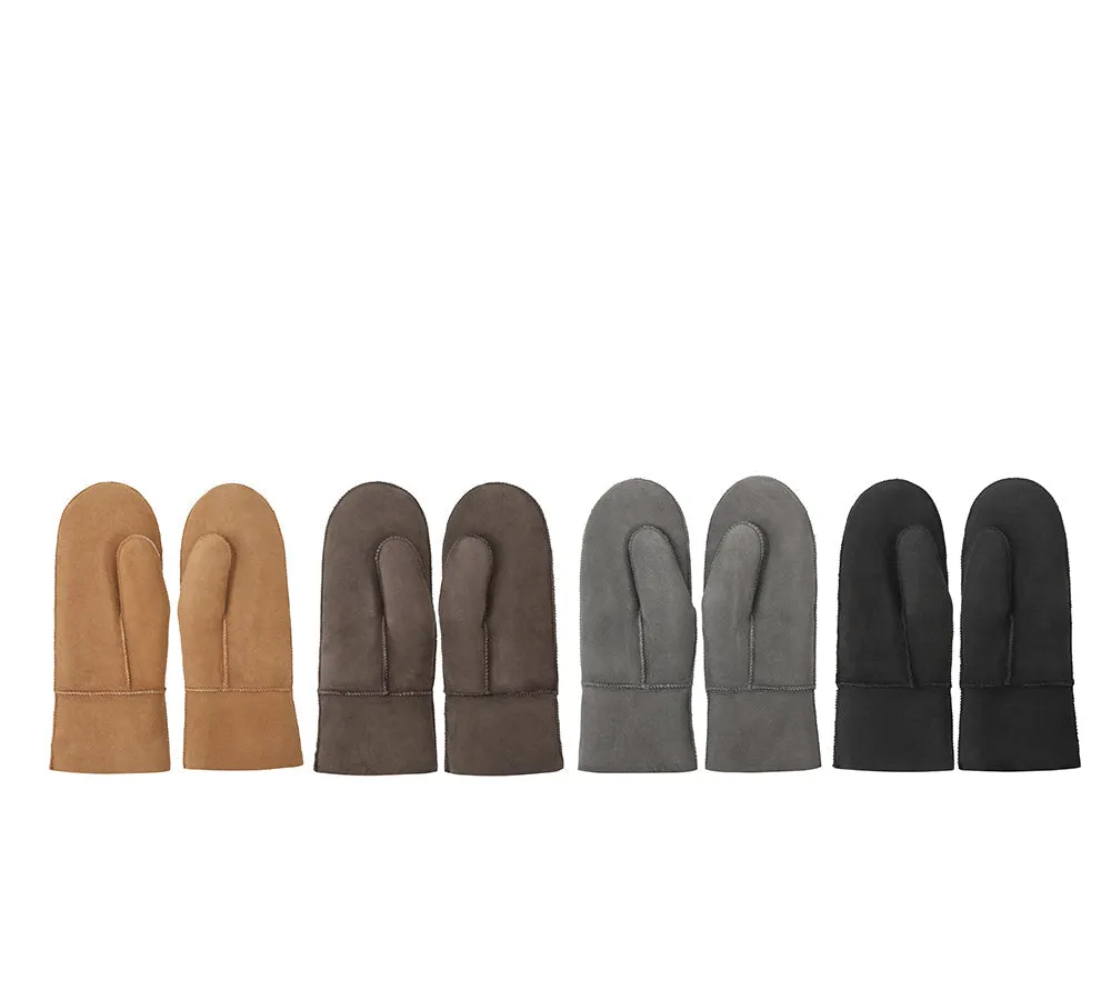 Fluffy Sheepskin Wool Mittens