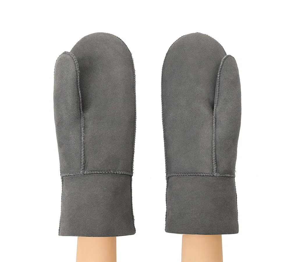 Fluffy Sheepskin Wool Mittens