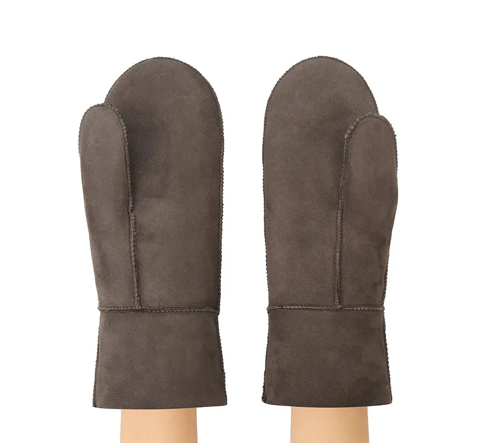 Fluffy Sheepskin Wool Mittens