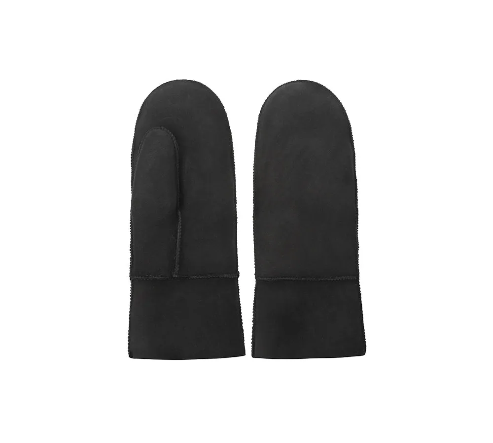 Fluffy Sheepskin Wool Mittens