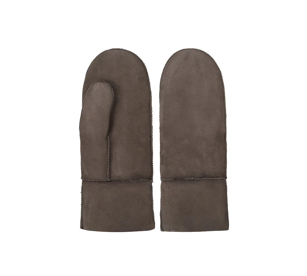Fluffy Sheepskin Wool Mittens