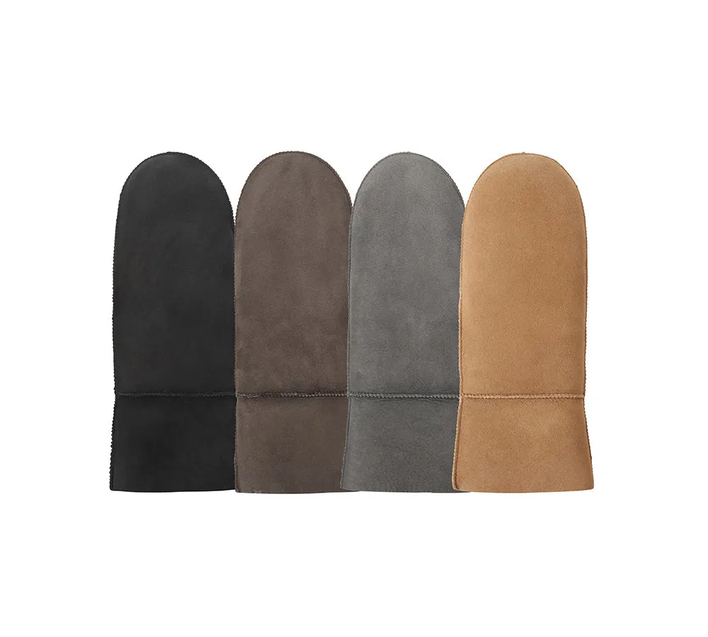 Fluffy Sheepskin Wool Mittens
