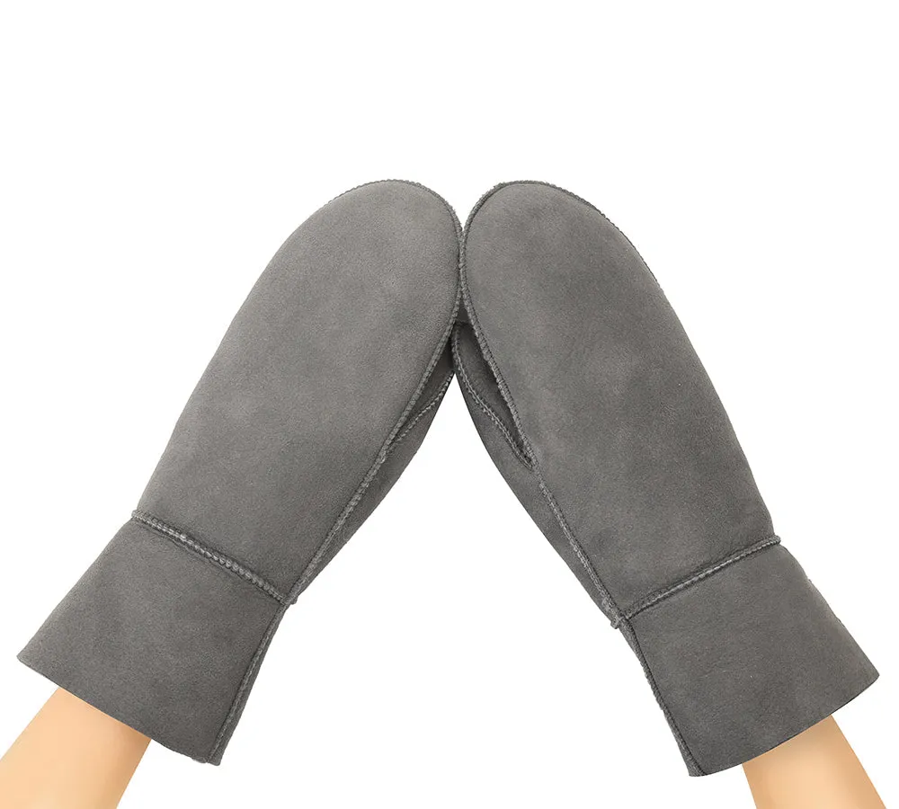 Fluffy Sheepskin Wool Mittens