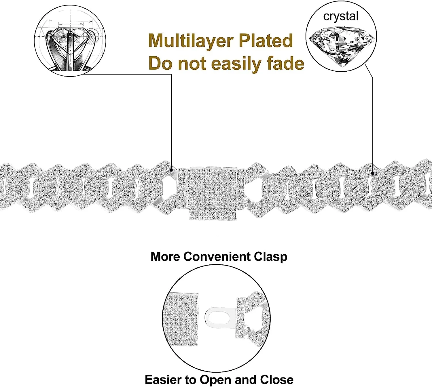 Graphic Link Chain for Women