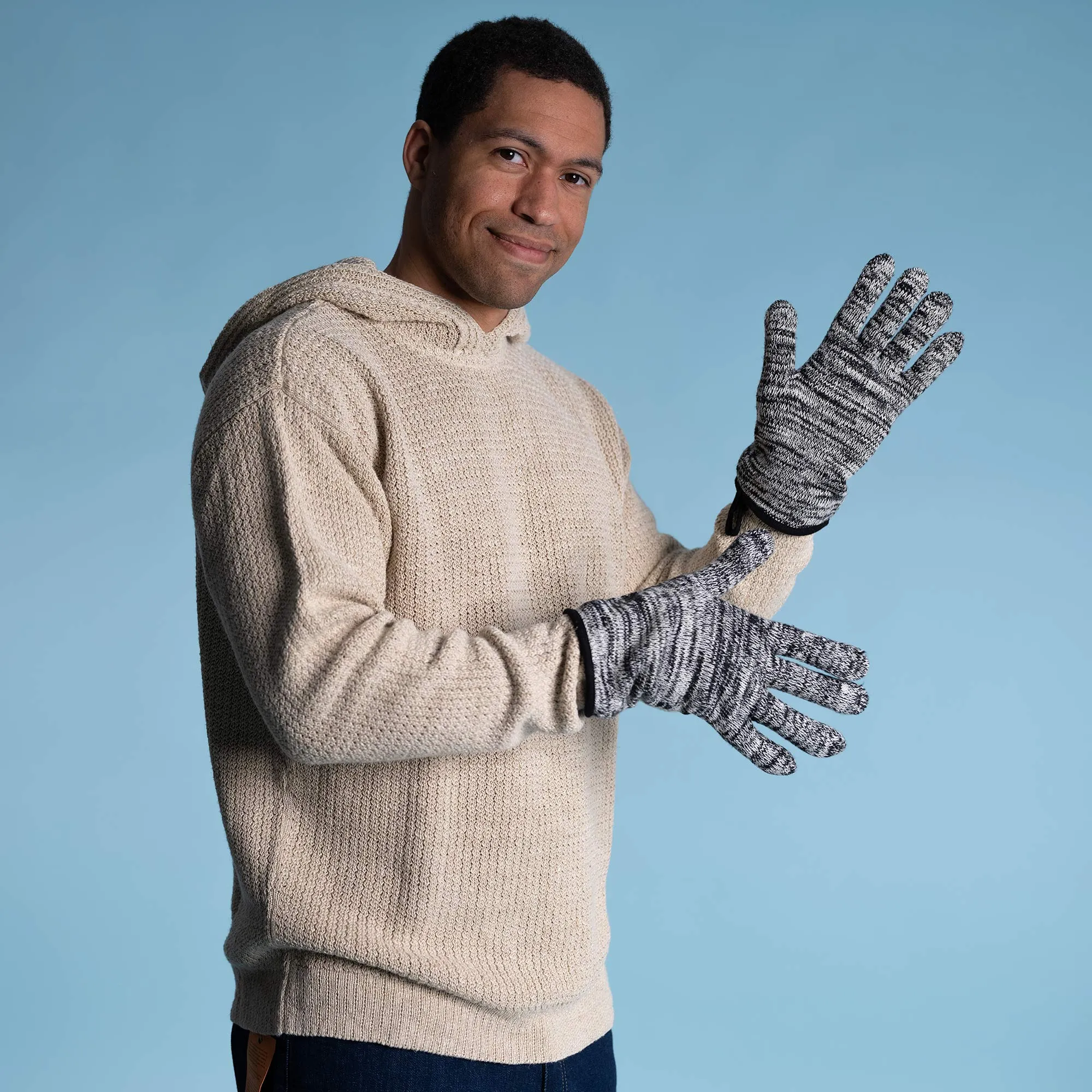 HAYDN 100% Organic Cotton Gloves (No Elastic, No Latex, No Polyester, No polyamide, No Nylon, No Plastic, No Synthetics) (100% Biodegradable)