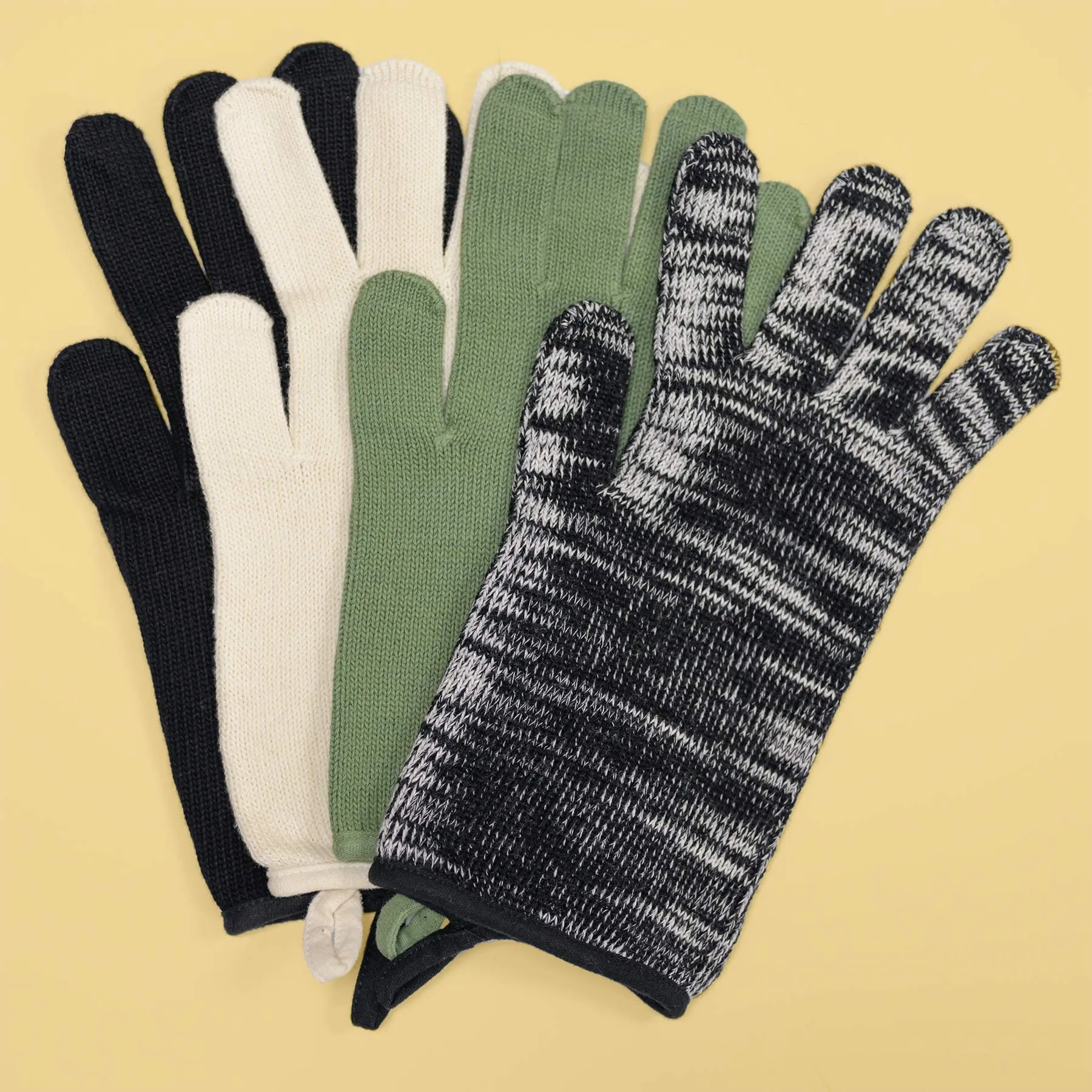 HAYDN 100% Organic Cotton Gloves (No Elastic, No Latex, No Polyester, No polyamide, No Nylon, No Plastic, No Synthetics) (100% Biodegradable)