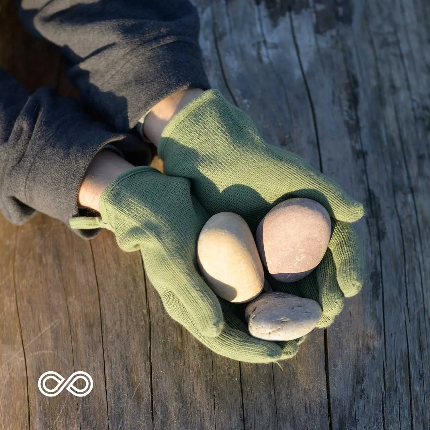 HAYDN 100% Organic Cotton Gloves (No Elastic, No Latex, No Polyester, No polyamide, No Nylon, No Plastic, No Synthetics) (100% Biodegradable)