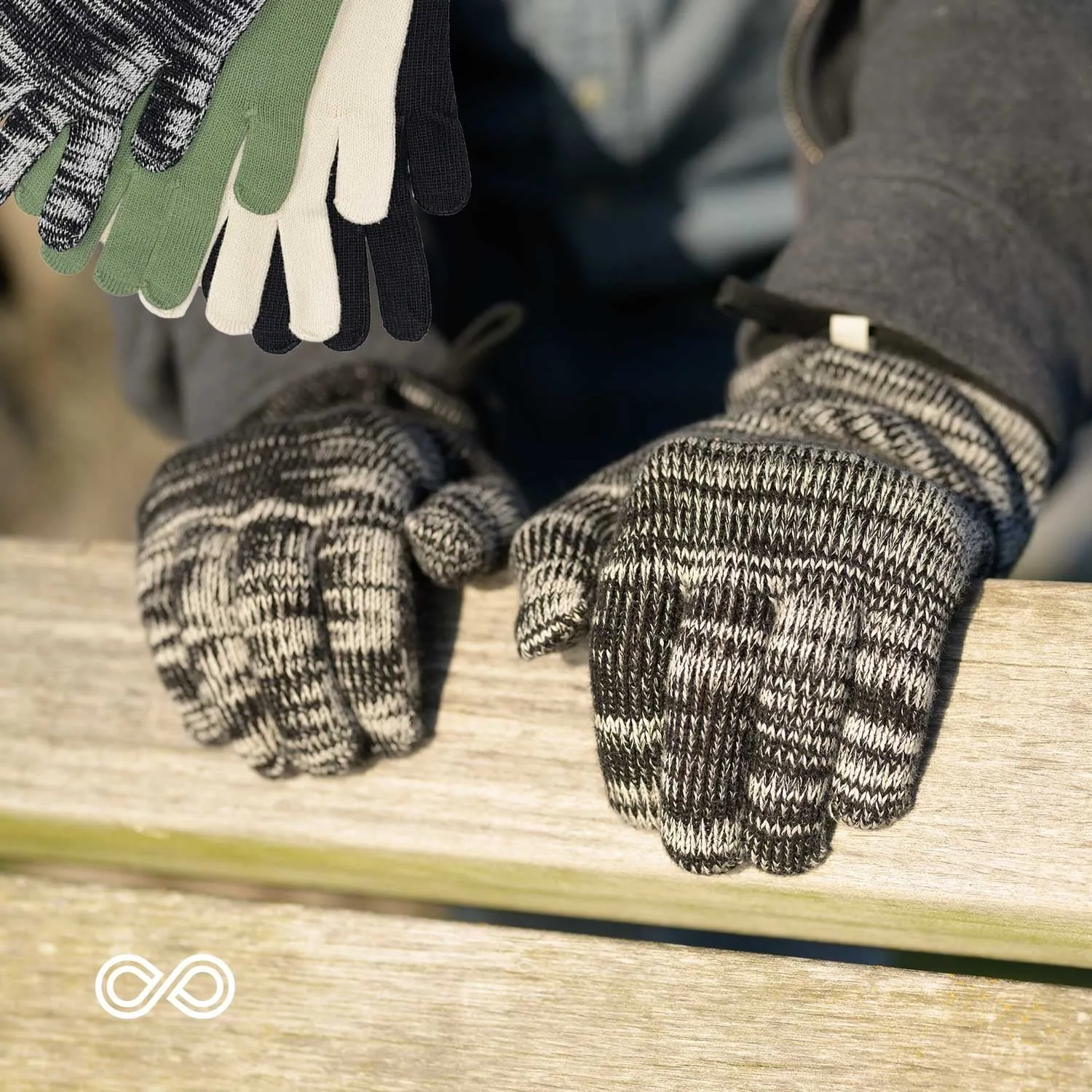 HAYDN 100% Organic Cotton Gloves (No Elastic, No Latex, No Polyester, No polyamide, No Nylon, No Plastic, No Synthetics) (100% Biodegradable)