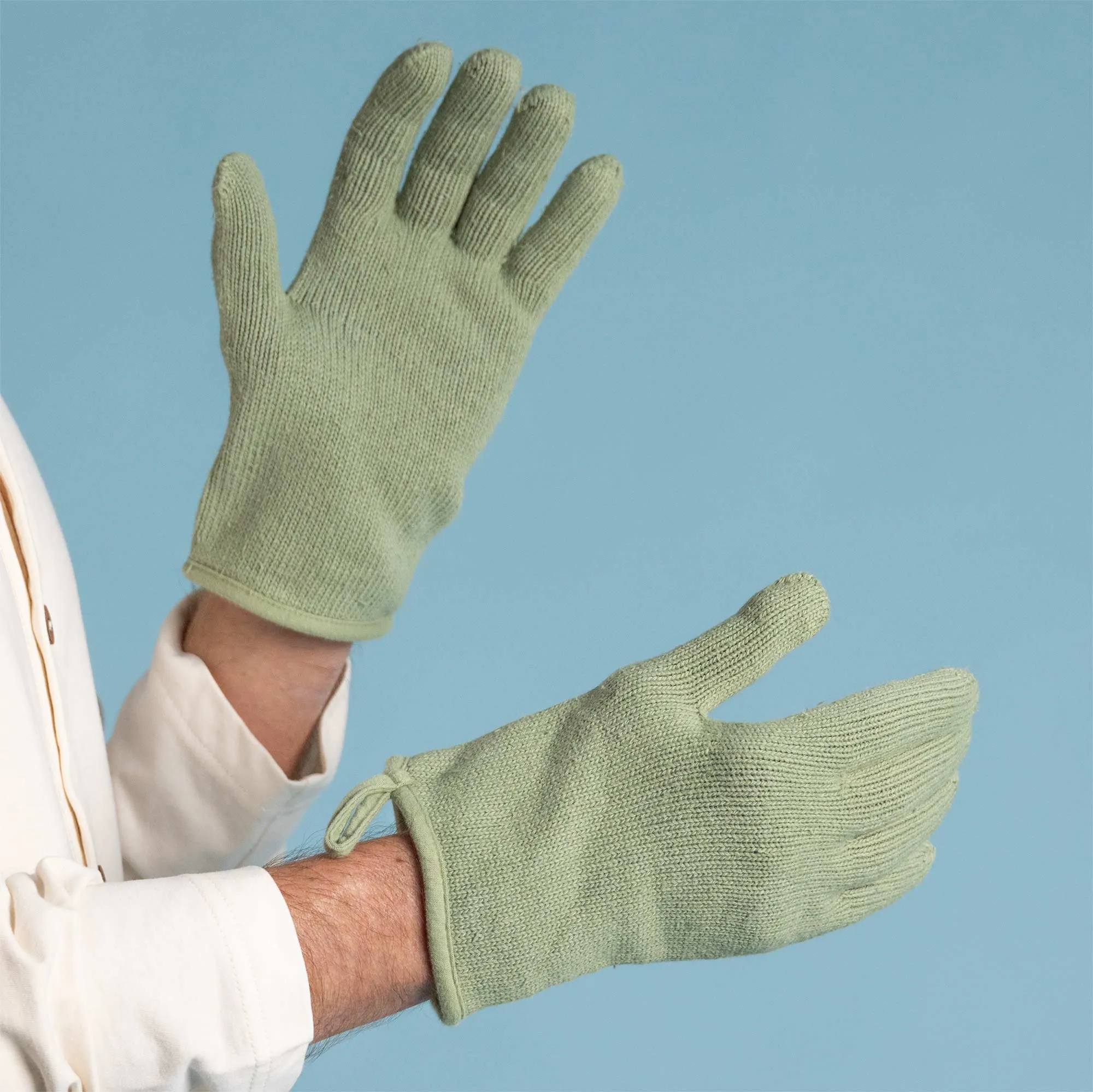 HAYDN 100% Organic Cotton Gloves (No Elastic, No Latex, No Polyester, No polyamide, No Nylon, No Plastic, No Synthetics) (100% Biodegradable)