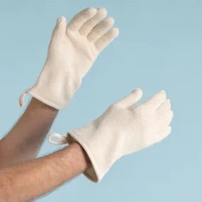 HAYDN 100% Organic Cotton Gloves (No Elastic, No Latex, No Polyester, No polyamide, No Nylon, No Plastic, No Synthetics) (100% Biodegradable)