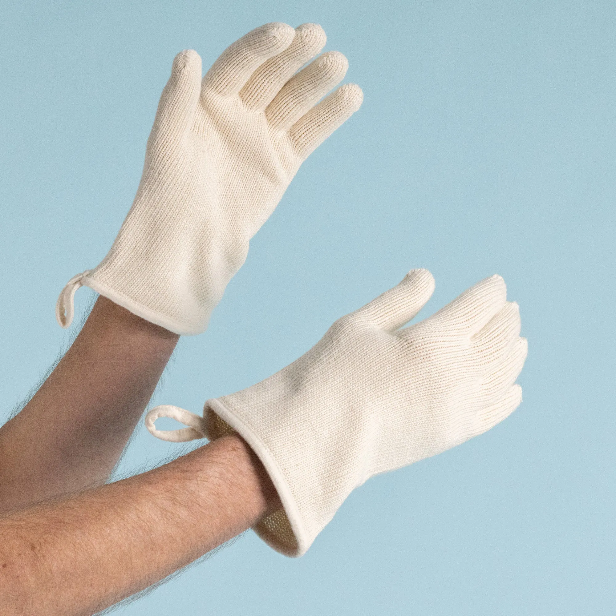 HAYDN 100% Organic Cotton Gloves (No Elastic, No Latex, No Polyester, No polyamide, No Nylon, No Plastic, No Synthetics) (100% Biodegradable)