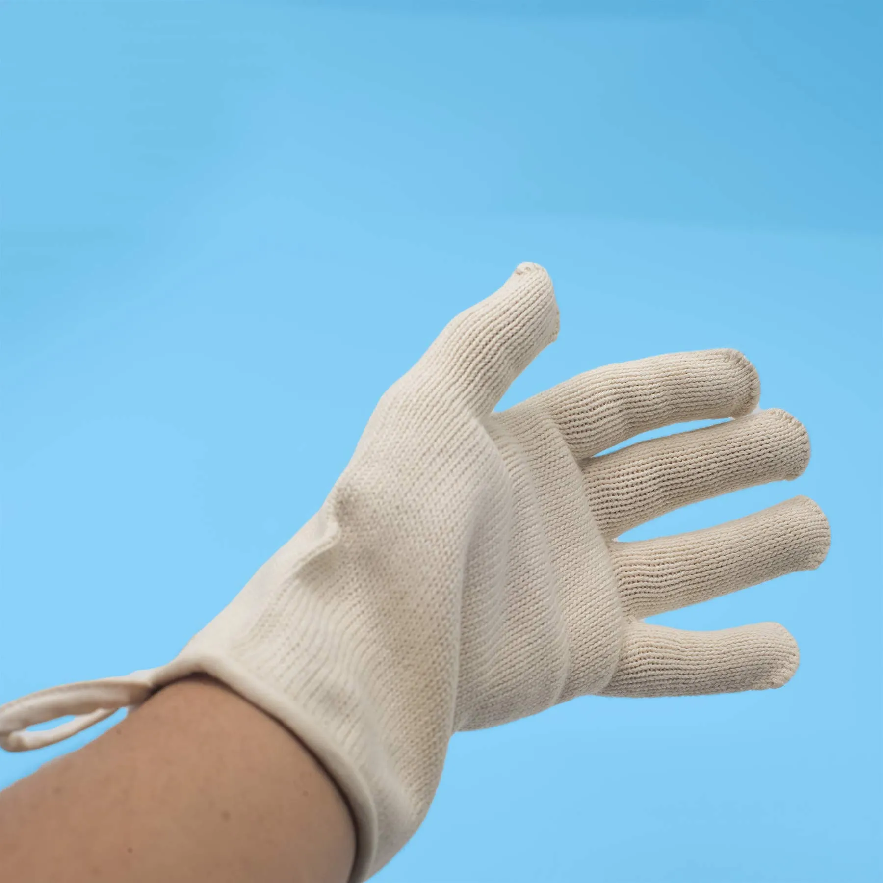 HAYDN 100% Organic Cotton Gloves (No Elastic, No Latex, No Polyester, No polyamide, No Nylon, No Plastic, No Synthetics) (100% Biodegradable)