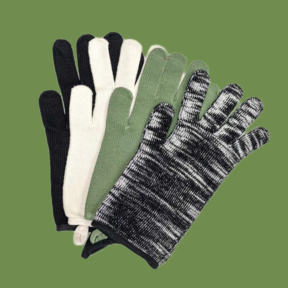 HAYDN 100% Organic Cotton Gloves (No Elastic, No Latex, No Polyester, No polyamide, No Nylon, No Plastic, No Synthetics) (100% Biodegradable)