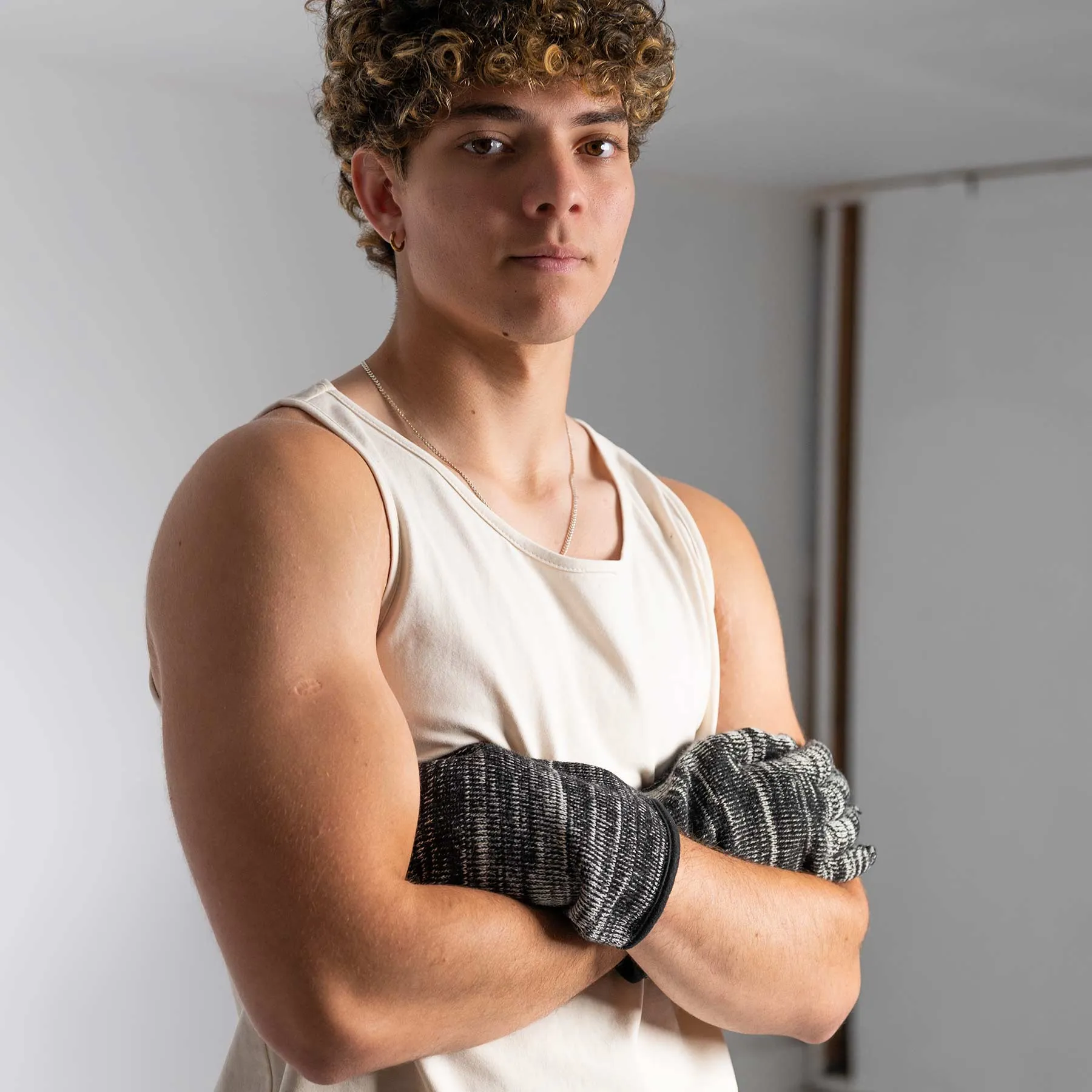 HAYDN 100% Organic Cotton Gloves (No Elastic, No Latex, No Polyester, No polyamide, No Nylon, No Plastic, No Synthetics) (100% Biodegradable)