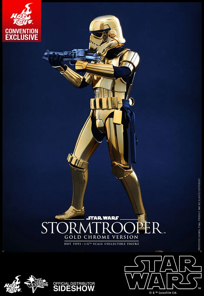 HOT TOYS - Star Wars - Stormtrooper Gold Chrome Ver 1:6 Action Doll MMS364
