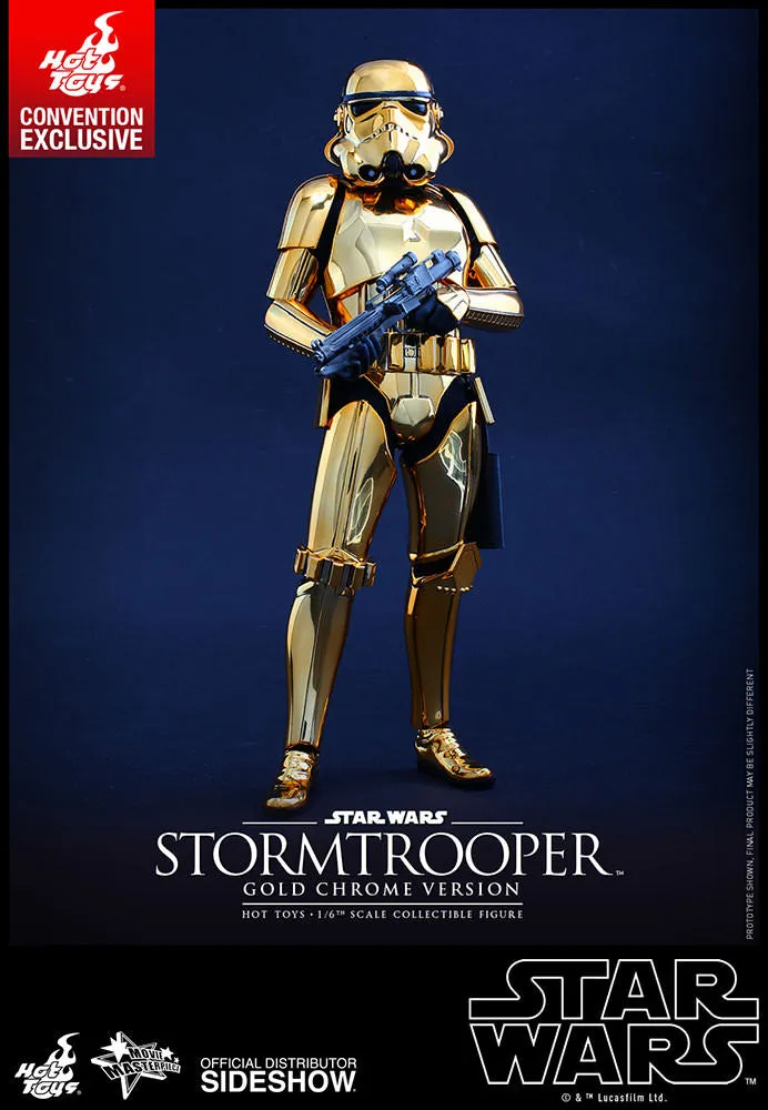 HOT TOYS - Star Wars - Stormtrooper Gold Chrome Ver 1:6 Action Doll MMS364