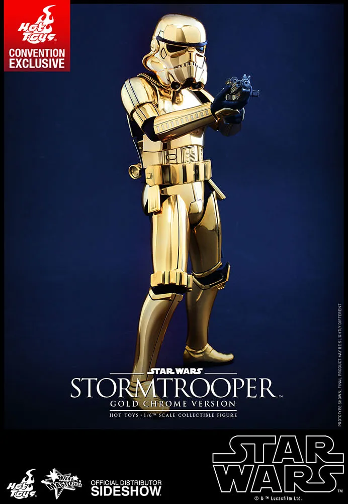 HOT TOYS - Star Wars - Stormtrooper Gold Chrome Ver 1:6 Action Doll MMS364