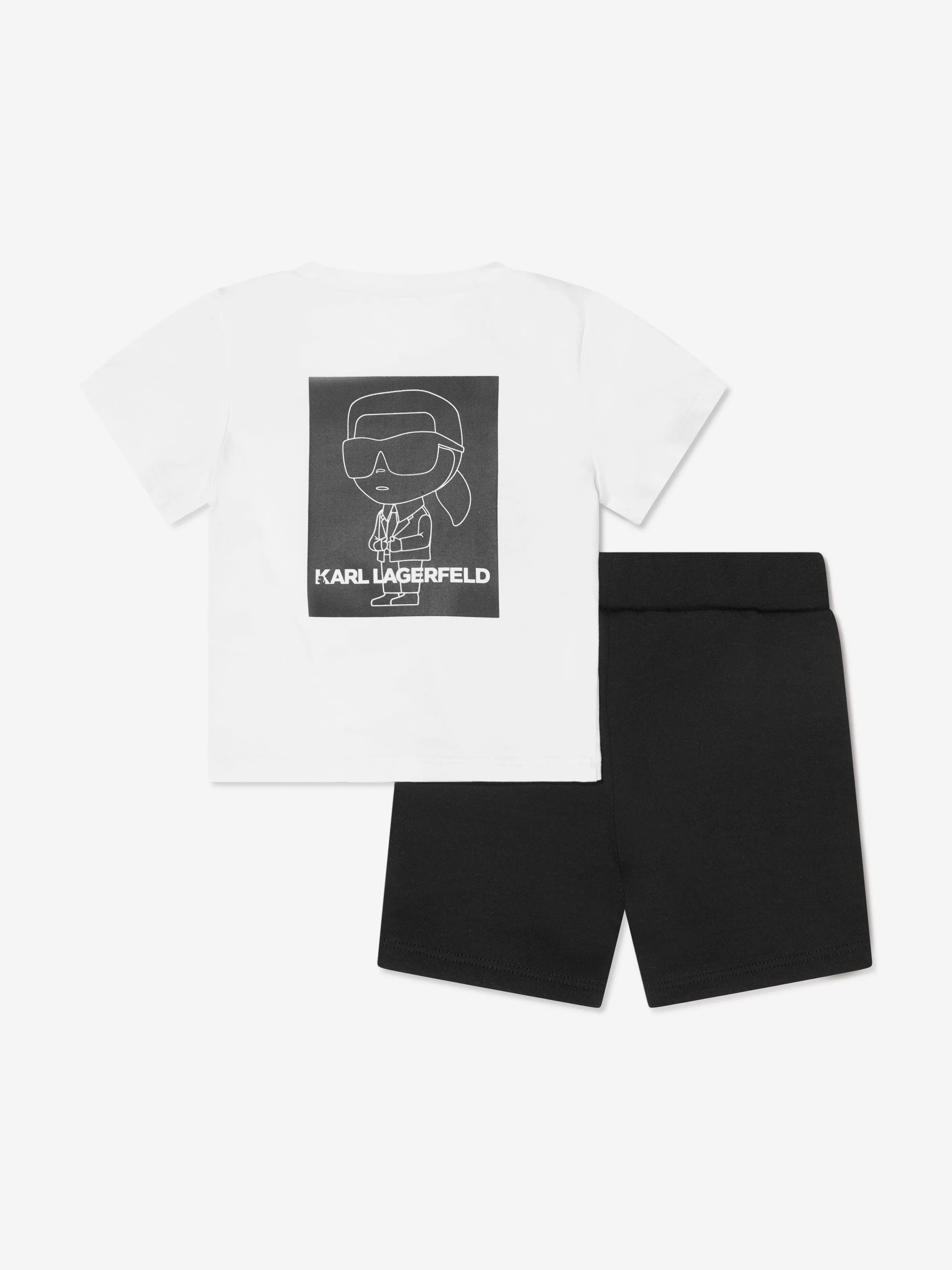 Karl Lagerfeld Baby Boys T-Shirt And Shorts Set in White