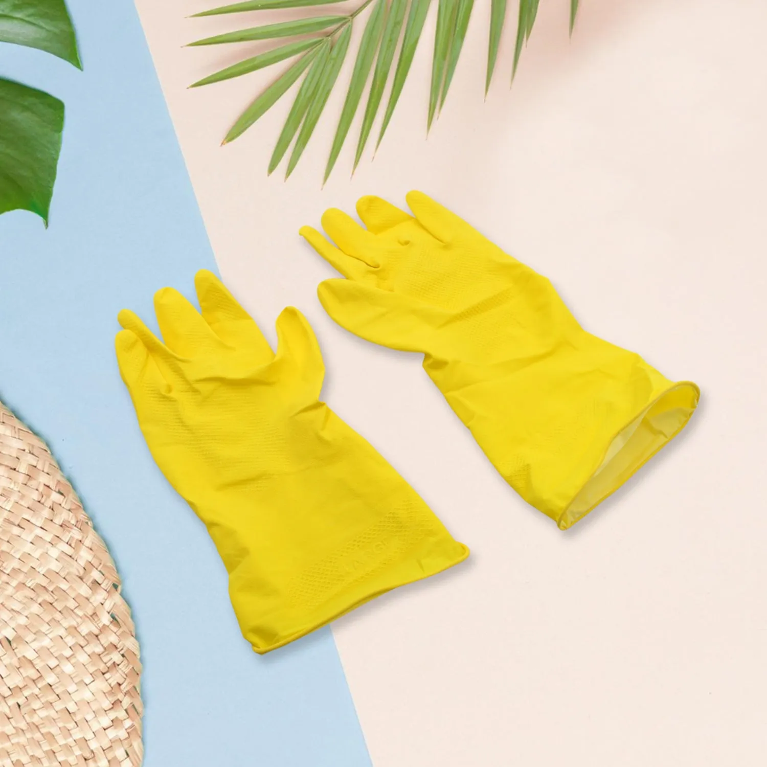 Latex Safety Rubber Gloves – Reusable for Cleaning, Gardening & Wet/Dry Use