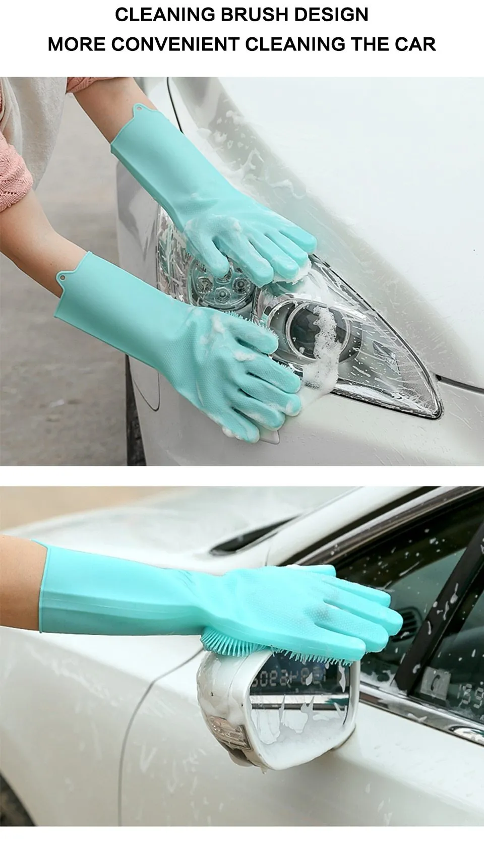 Magic Rubber Silicone Dish Washing Gloves