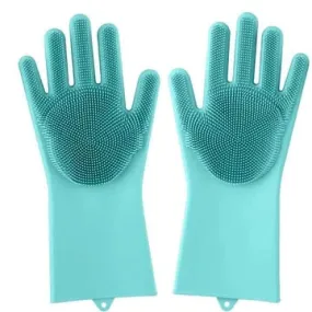 Magic Silicone Dishwashing Gloves - Reusable Cleaning Gloves