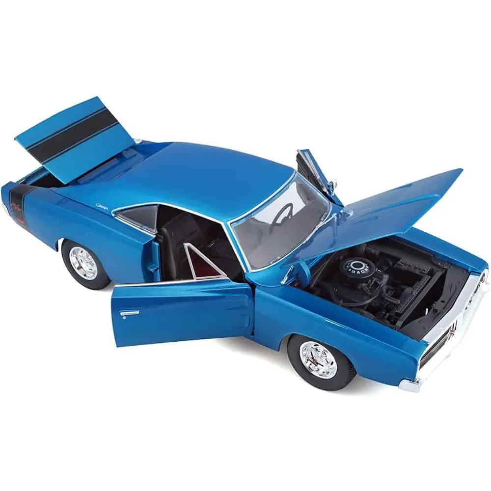 Maisto 1:25 Diecast 1969 Dodge Charger - Blue
