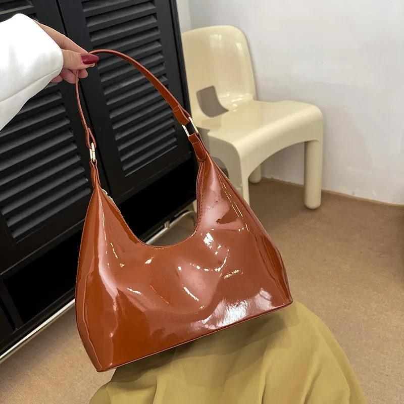 Metallic Glossy Women's Shoulder Bags