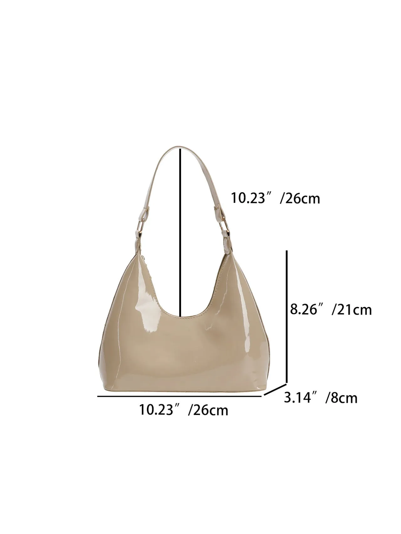 Metallic Glossy Women's Shoulder Bags