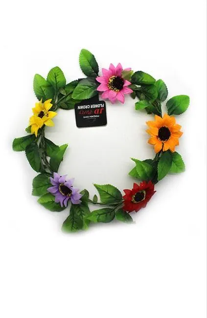 Multi Clolour Sunflower Flower Crown