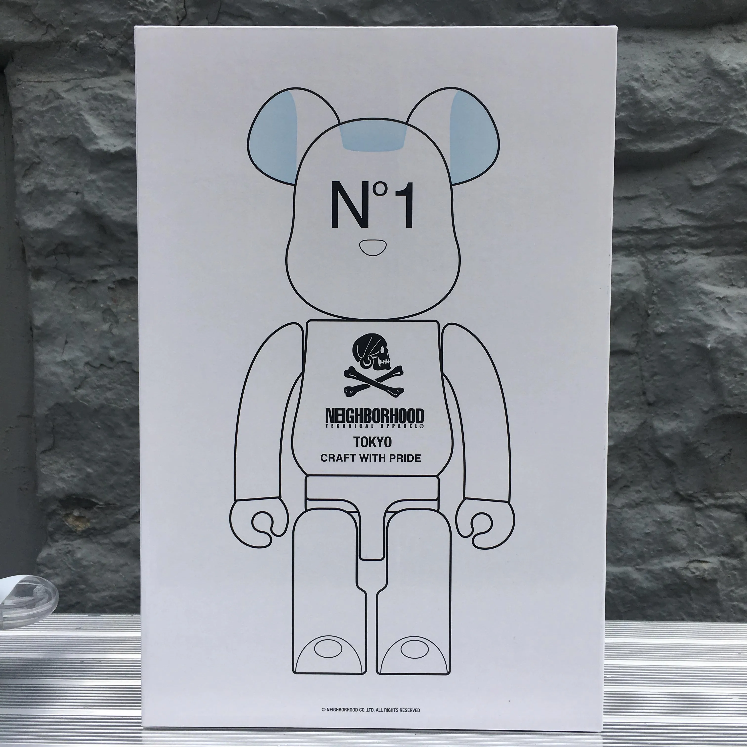 Neighborhood White 100%   400% Bearbrick Set by Medicom Toy x Neighborhood