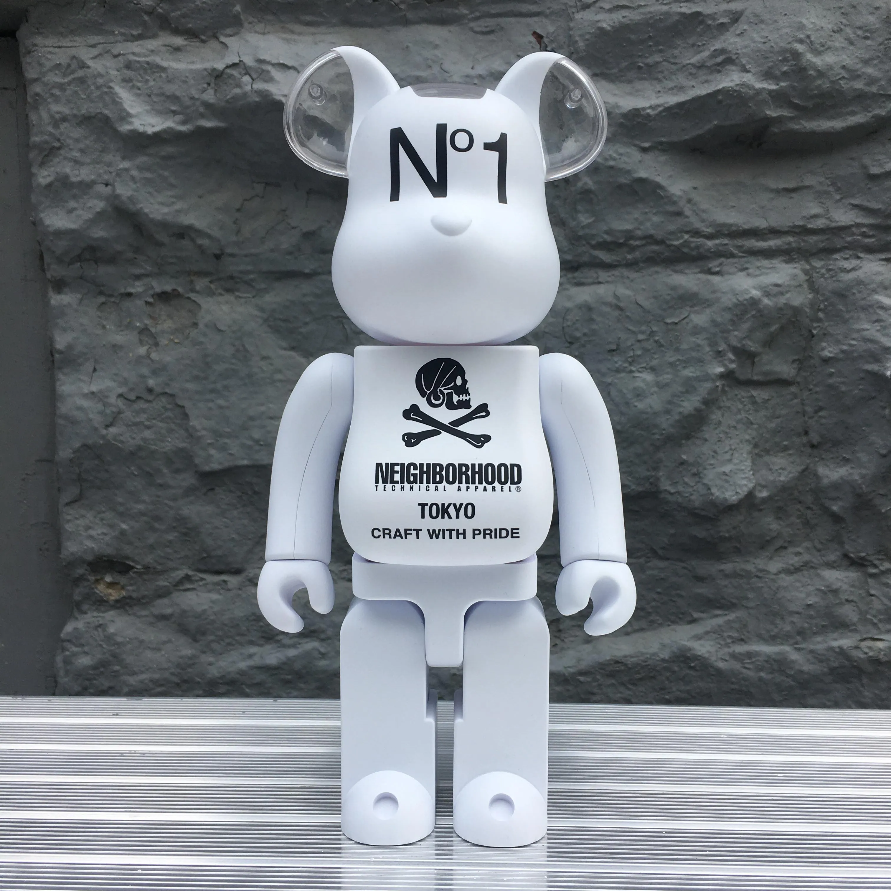 Neighborhood White 100%   400% Bearbrick Set by Medicom Toy x Neighborhood