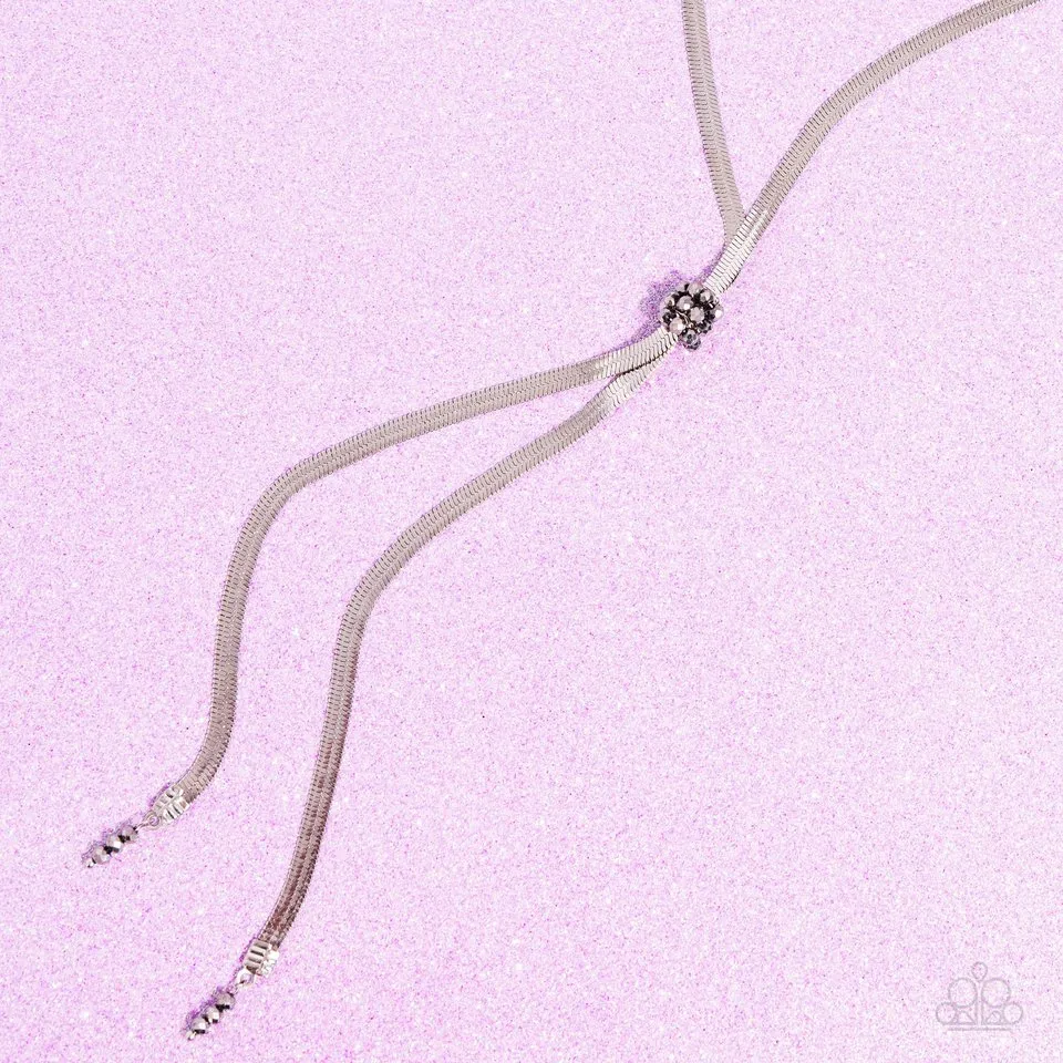 Paparazzi Necklace ~ Corporate Cascade - Silver