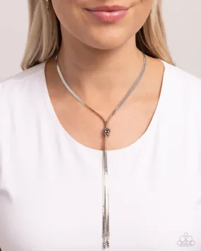 Paparazzi Necklace ~ Corporate Cascade - Silver