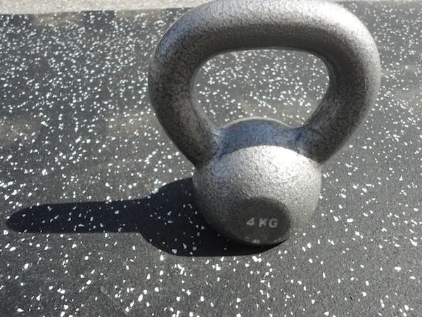 PowerFit Gun Metal Cast Iron KettleBells