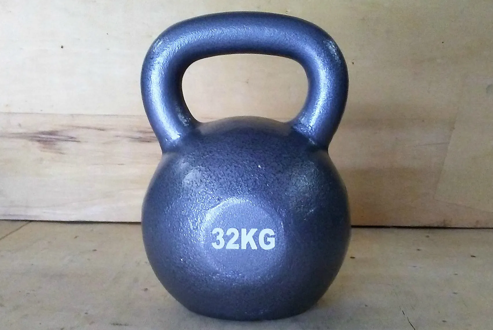 PowerFit Gun Metal Cast Iron KettleBells