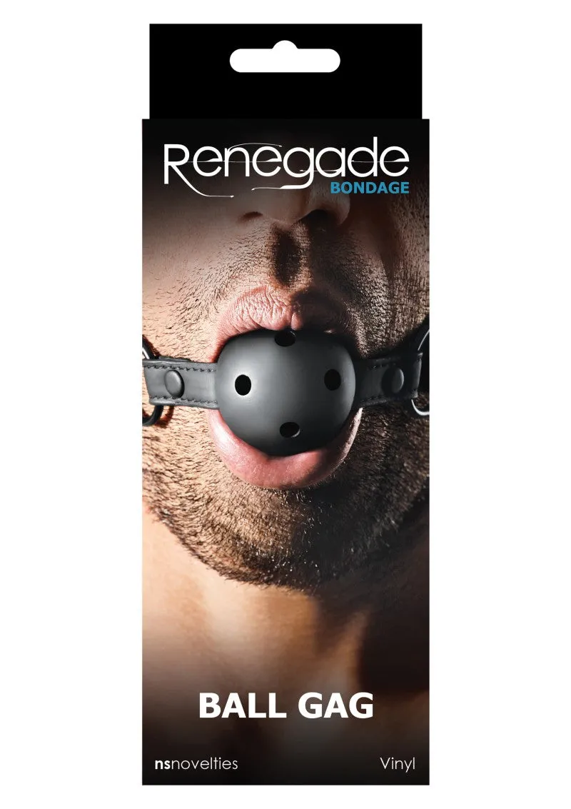 Renegade Ball Gag | Silicon | Soft Vegan Leather | Adjustable