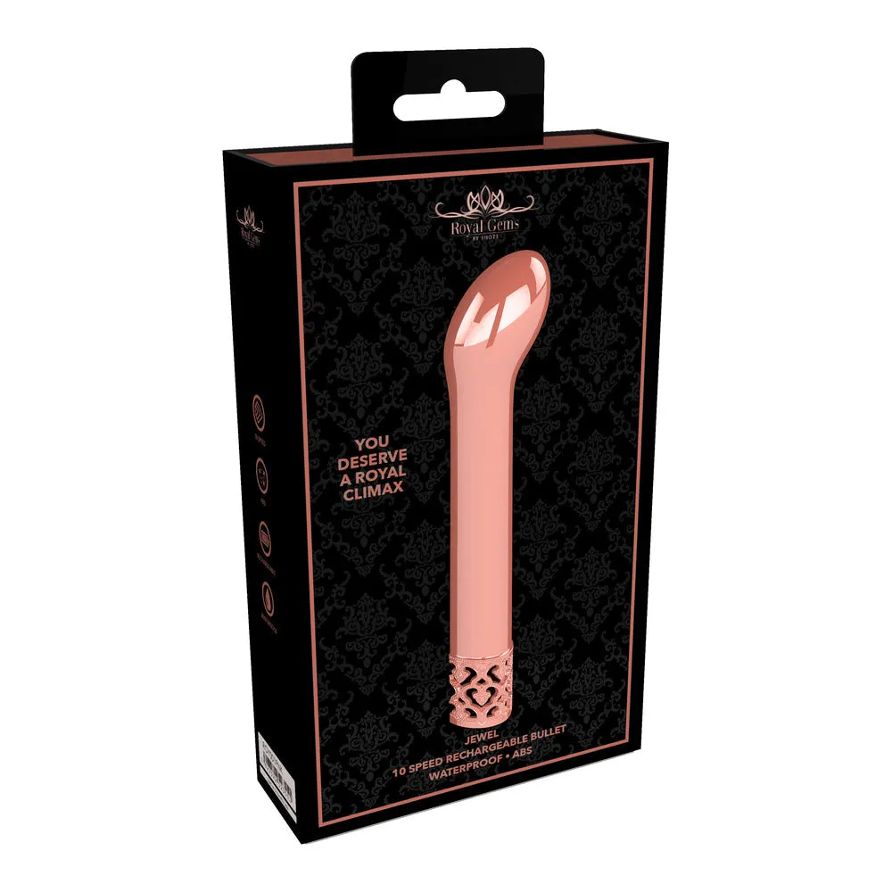 Royal Gems Jewel Rechargeable G-Spot Bullet Rose Gold