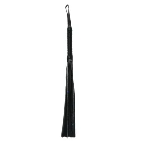 Sex & Mischief Crystal Whip Vegan Leather Flogger