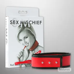 Sex & Mischief Red Leash & Collar
