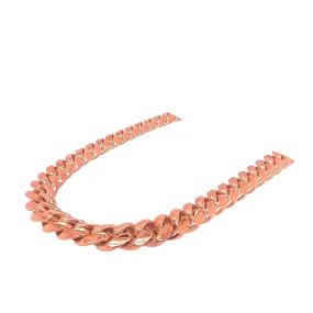 Solid Italian 10K Rose Gold Miami Cuban Chain 8.3MM 18-28 Inches
