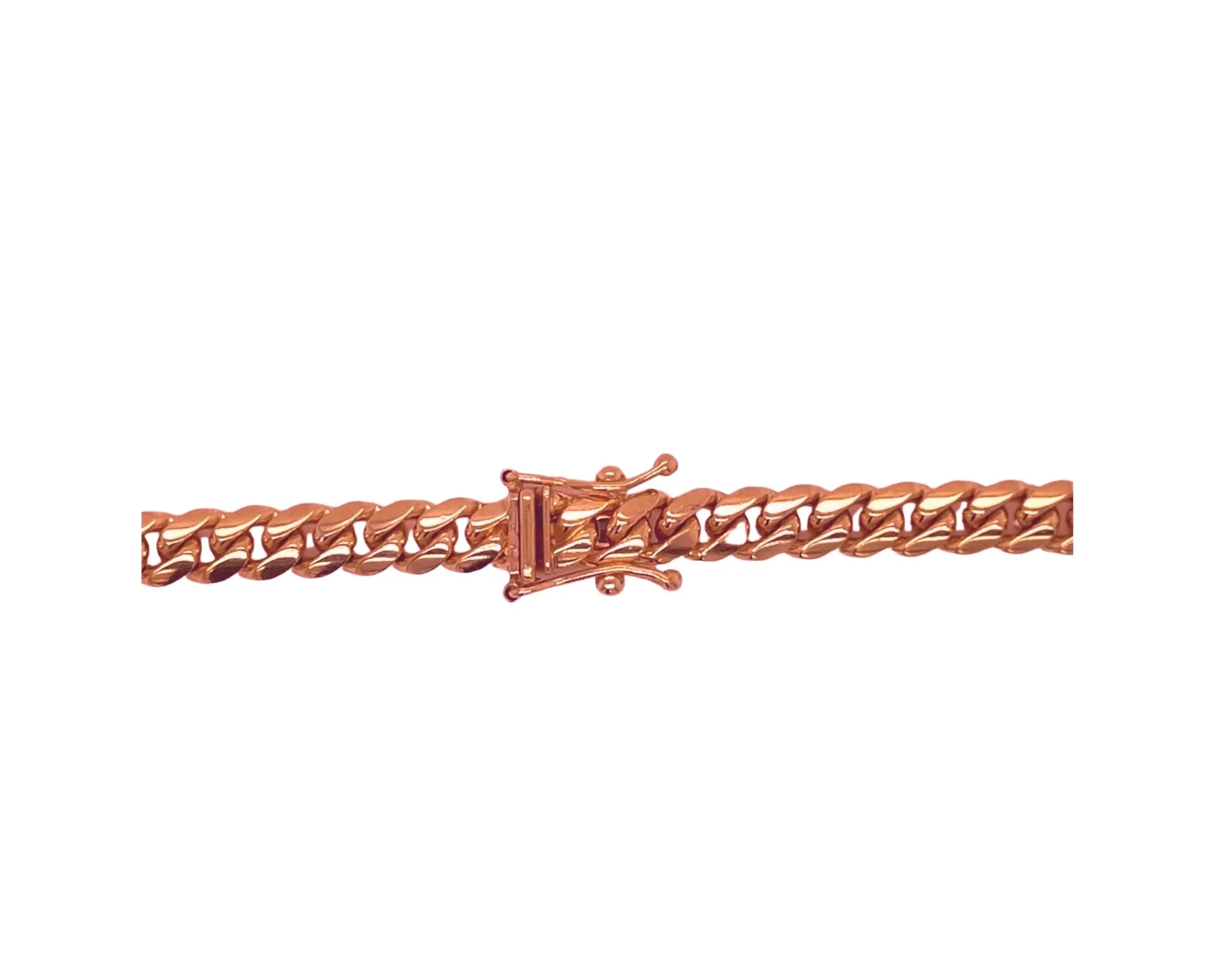 Solid Italian 10K Rose Gold Miami Cuban Chain 8.3MM 18-28 Inches